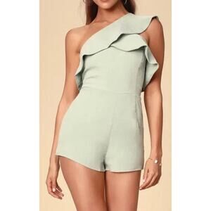 NWT Lulus “Butterfly Effect” Romper – Women’s Size M – Green